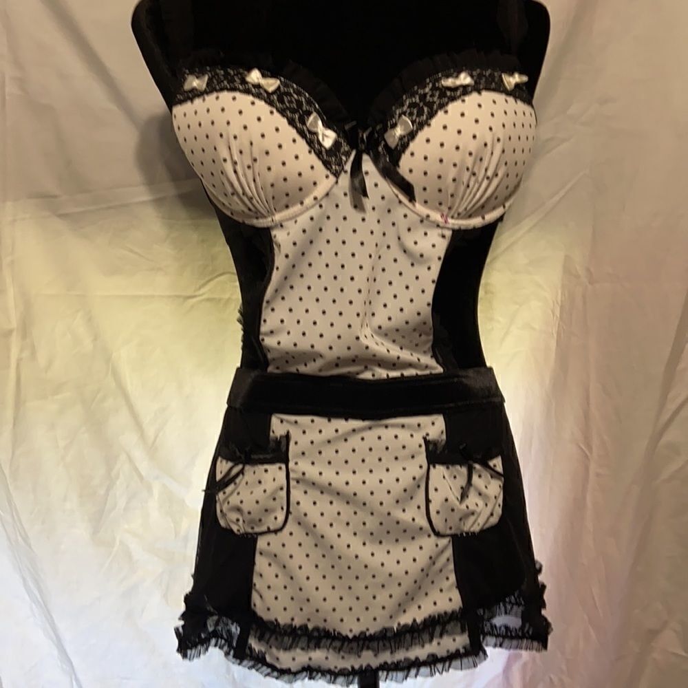 NWOT Black And white Nighttime intimates size 6‎ - Picture 2 of 9